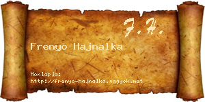 Frenyo Hajnalka névjegykártya
